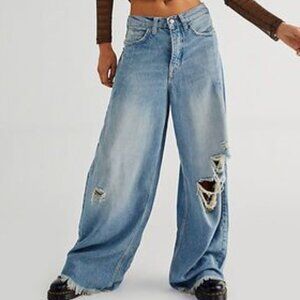 We The Free Old West Distressed Slouchy Jeans